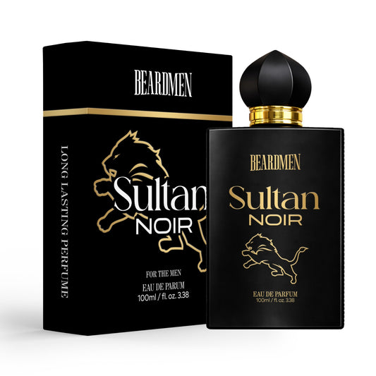 BEARDNEM Sultan Noir Long Lasting Arabian Luxury Perfume Woody Spicy Vanilla Fragrance Eau de Parfum - 100 ml (For Men)