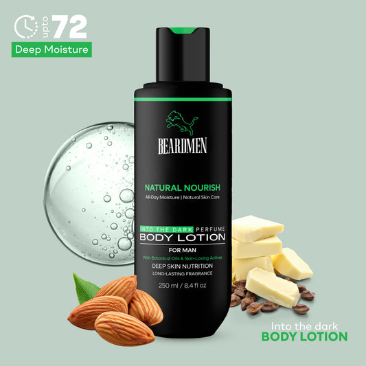 BEARDMEN Natural Nourish Into The Dark Perfume Body Lotion For Men Deep Moisture (250 ml)