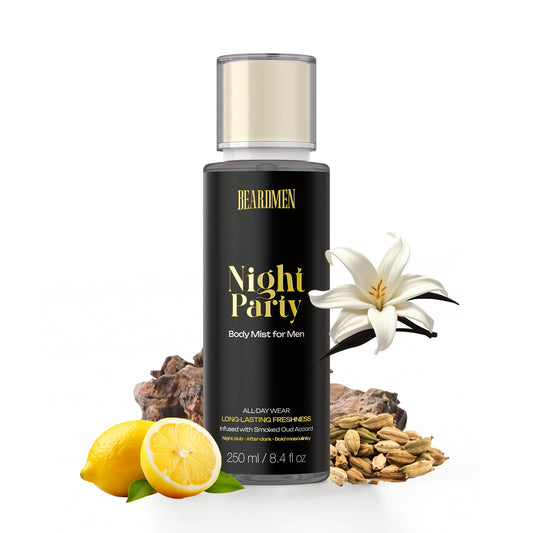 Beardmen Night Party Smoked Oud Body Mist – Bold & Sophisticated