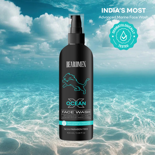 Beardmen Ocean X Face Wash – Marine Extract & Hyaluronic Acid